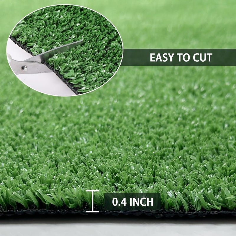 FREADEM Artificial Grass Rug, 4'10" x 8' Artificial Turf Fake Faux Grass Mat with Drainage Holes, Indoor Outdoor Synthetic Turfs for Garden Lawn Landscape Entryway Balcony Decoration - Image 3